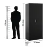 Spacewood Value Wardrobe | 3 Year Warranty | Almirah, Cupboard, Almari, 2 Door Wardrobe.