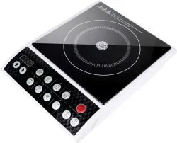 Spalin 2000 W Induction Cooktop Push Button (White, Black, Induction Cooktop Chef Pro)