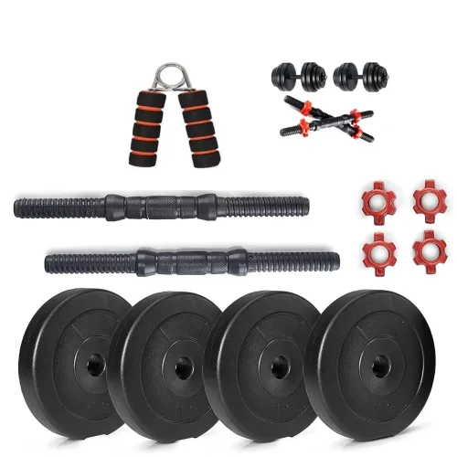 Image of Spanco Home Gym P.V.C Weight Plates Black 14 Inch Dumbbell