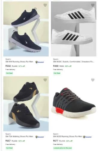 Image of Sparx Men Fashion Shoes Starting @ ₹499