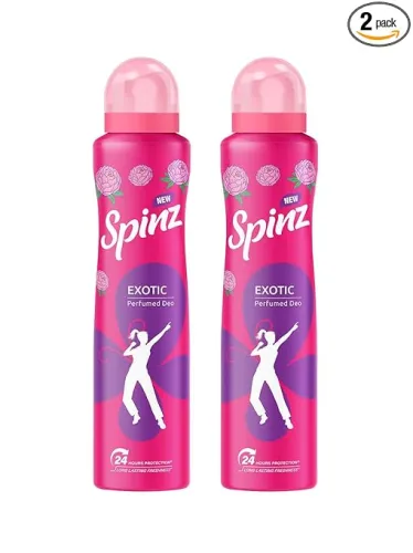 Image of SpinZ Aerosol New Exotic Perfumed Deo 200Ml X 2 (Pack Of 2)