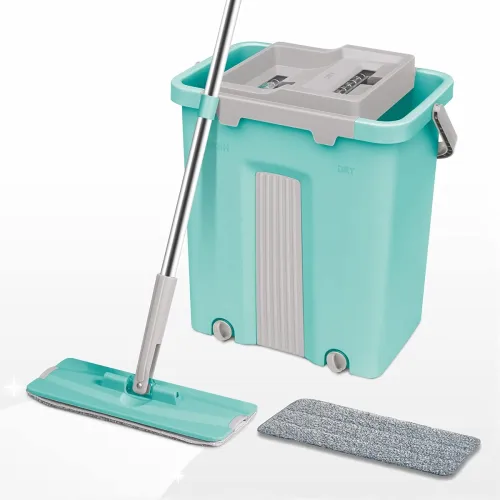 Image of Spotzero By Milton Sterling Flat Mop With Bucket