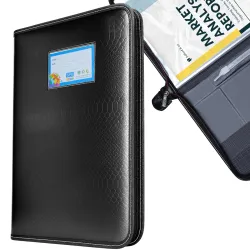 SPS Premium PU Leather File Folder A4 & FC Size Documents