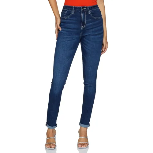 Image of Spykar High Rise Lycra Skinny Fit Women's Jeans