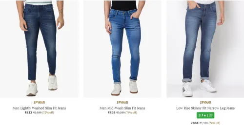 Image of spykar Jeans For Men Minimum 70% Discount