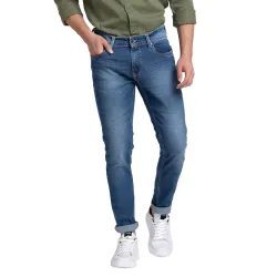 Spykar Mens Solid Slim Fit Jeans