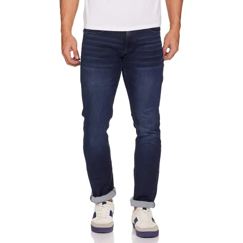 Image of Spykar Men's Regular Fit Mid Rise Jeans