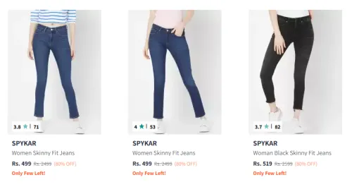 Image of SPYKAR Women Jeans At Staring @ ₹499