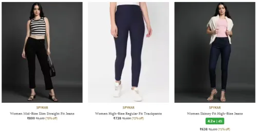 Image of Spykar Brand Women's Clothing @ Minimum 70% Discount