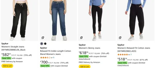 Image of spykar womens jeans and jeggings Up To 81% discount