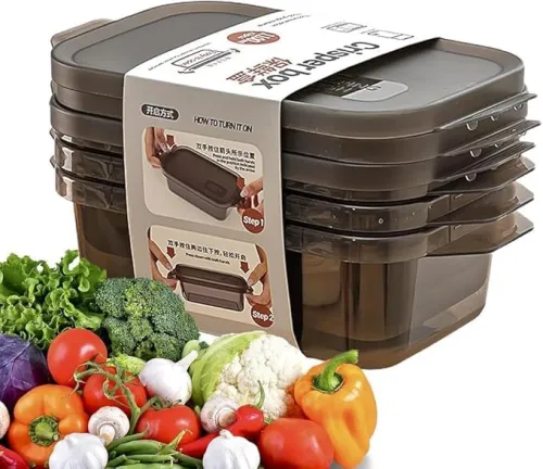Image of SR Food Storage Containers | Multipurpose Stackable Kitchen Storage Boxes