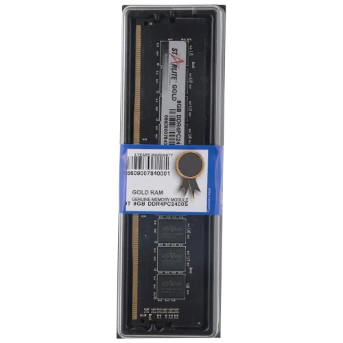 Image of STARLITE PC 2400 Gold 8GB DDR4 RAM for Desktop (Black)