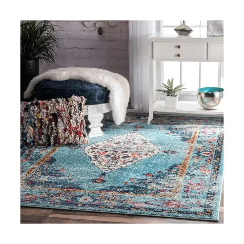 Image of Status 3 x 5 Feet Multi Printed Vintage Persian Carpet Rug Runner