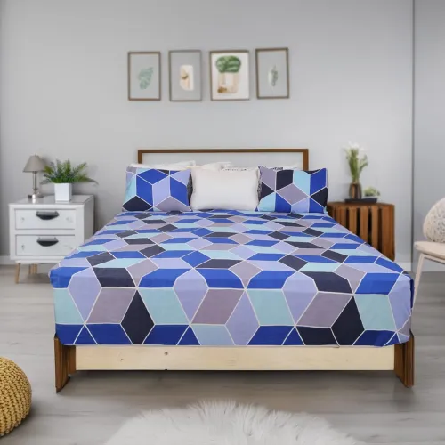 Image of Status Contract 2024 Cotton Rich Double Fitted Bedsheet