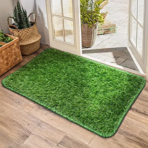 Image of Status Contract Braided Artificial Grass Doormat (12 X 18)