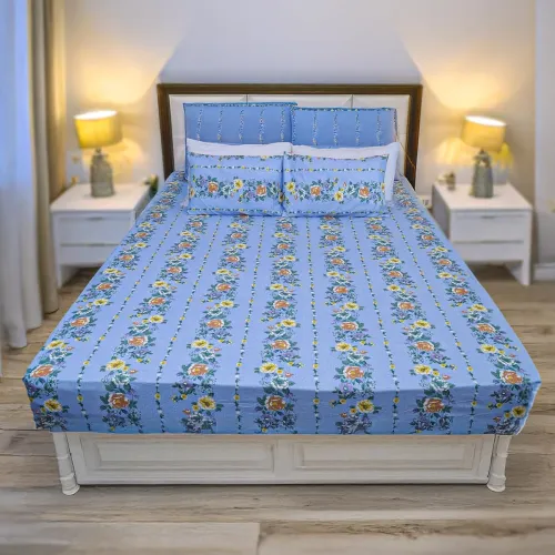 Image of Status Contract Cotton Rich Double Bedsheet