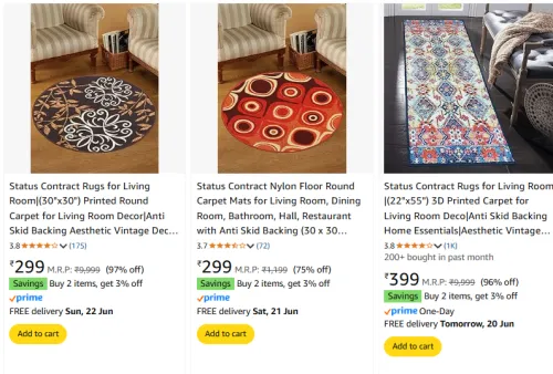 Image of Status Contract Rugs at minimum 75% Discount