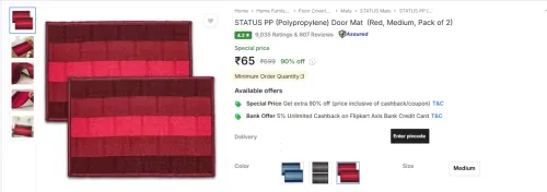 Image of STATUS PP (Polypropylene) Door Mat PO2