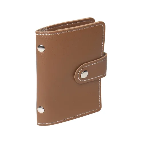 Image of Stealodeal Brown 26 Slots Leather Card Holder