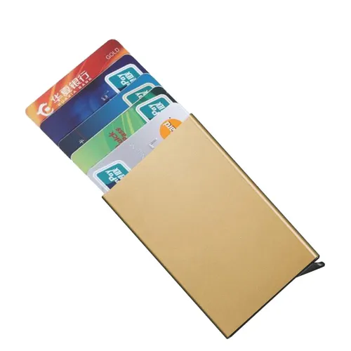 Image of Stealodeal Gold Automatic Pop-Up RFID Protection Card Holder