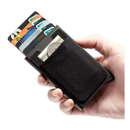 Image of Stealodeal Metal Unisex RFID Blocking Card Holder