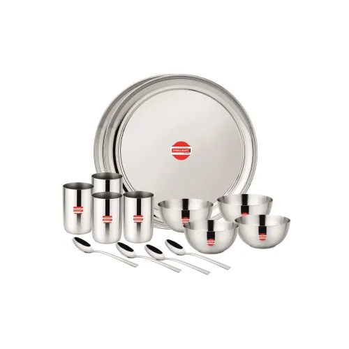 Image of Steelcraft Premium Stainless Steel Farm Dinner Set-16 Pcs