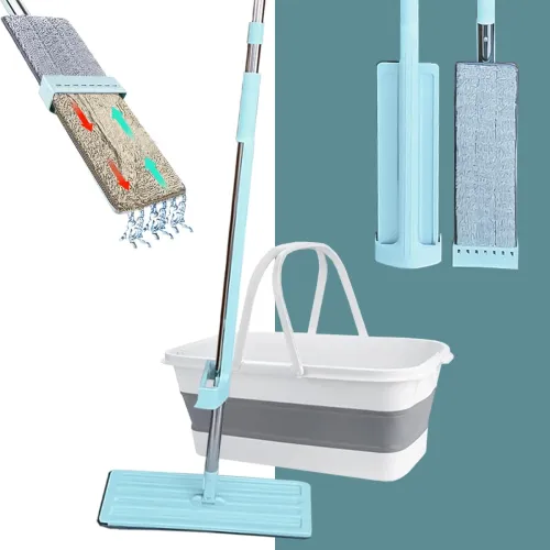 Image of STELLIX Plastic Mop Pocha for Floor Cleaning with Bucket