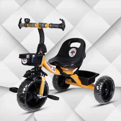 Image of Stepupp Grow stp g yellow kids tricycle,baby tricycle,tricycle-002 Tricycle  (Yellow, Black)