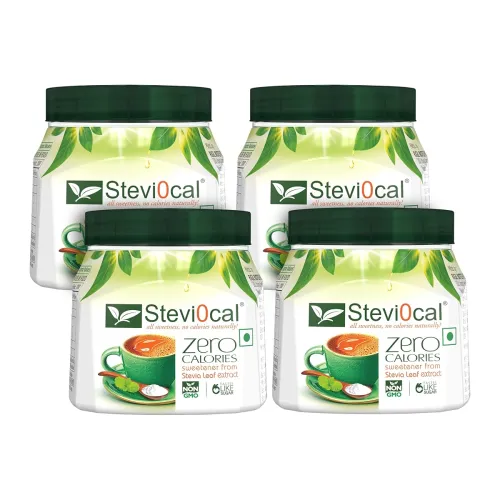 Image of Stevi0cal Stevia Sweetener Powder Jar-Pack of Four (4x200gm)