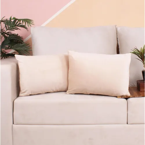 Image of STITCHNEST Both Side Holland Velvet Cushion Cover Set of 2