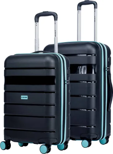 Image of Stony Brook by Nasher Miles Saturn Hard Body Polypropylene Luggage Set of 2
