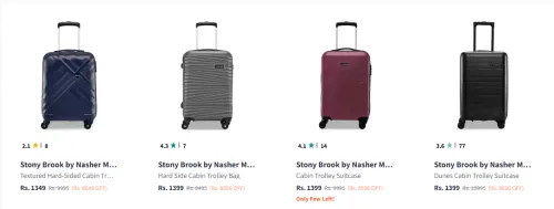 Image of Stony Brook by Nasher Miles Cabin Trolley Suitcase Minimum 80% Discount