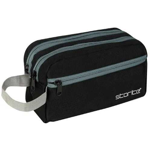 Image of Storite Polyester Multi-Pocket Toiletry Bag