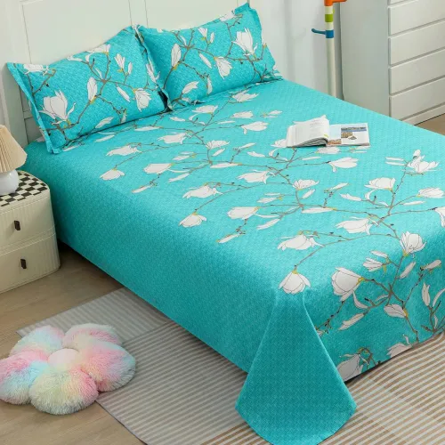 Image of Story@home 144 TC Cotton Double Printed Flat Bedsheet