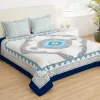 Story@Home Cotton Feel bedsheet Double Bed with 2 King Size Pillow Cover