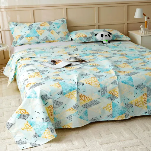 Image of Story@home Arena 180 TC Queen Bedsheet & 2 Pillow Covers