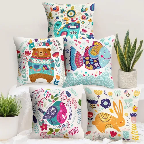 Image of Story@Home Cushion Cover Boho Set of 5