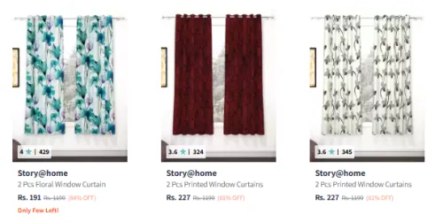Image of Story@home Window Curtains Starting @191