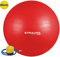 Strauss Anti Burst Exercise Ball 85 Cm (Red)
