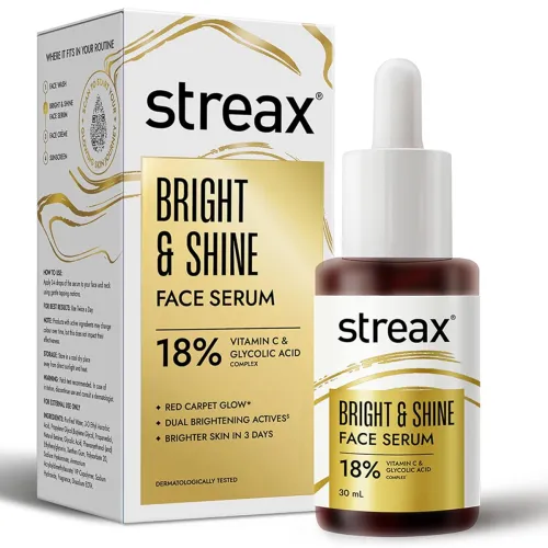 Image of Streax Bright & Shine Face Serum, 30 ml