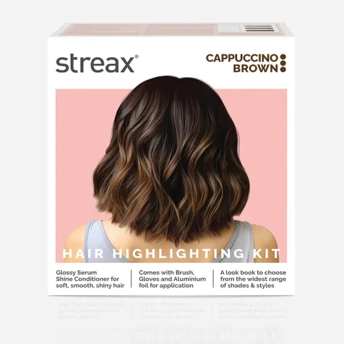 Image of Streax Hair Colour Highlight Kit Brown - Pack of 1