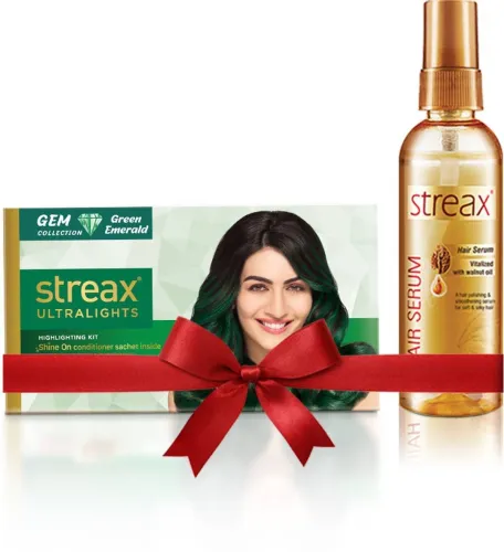 Image of Streax Walnut Hair Serum 100Ml & Highlighting Kit