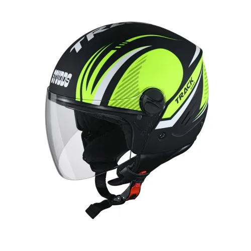 Image of STUDDS Track D3 Open FACE Helmet N5 MATT Black-M