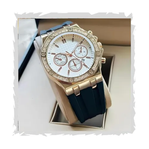 Image of STYLEDOSE Minimalist Crono Print Date Dial Watch