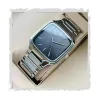 STYLEDOSE Minimalist Eddy Square Dial Mens Watch with Stainless Steel Strap, Analog Watch Display