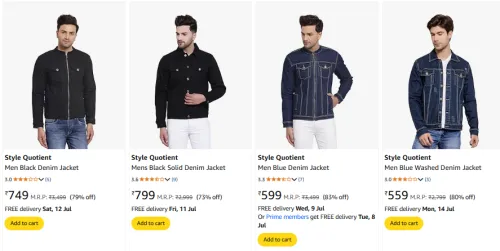 Image of Stylelure Men's Jacket at Minimum 70% Off