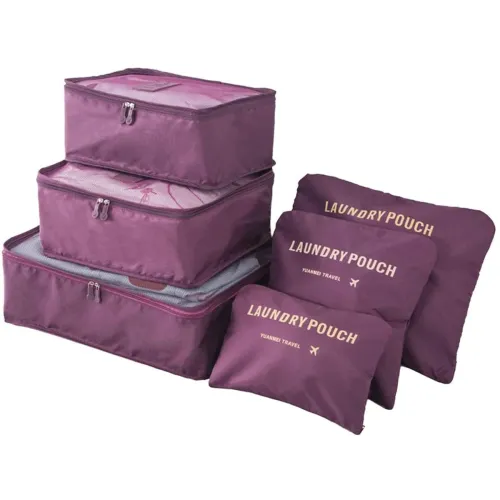 Image of Styleys Set of 6 Packing Cubes Travel Organizer