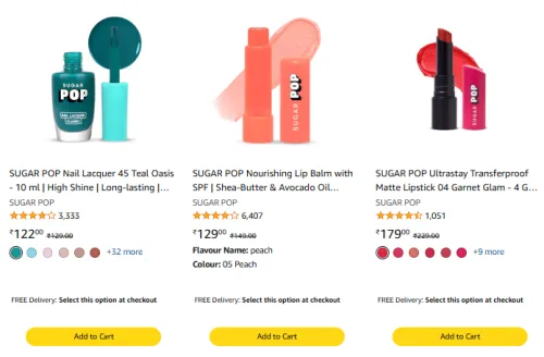 Image of SUGAR Cosmetics Offer : Buy ₹249 and get a Free Sunscreen Vitamin C