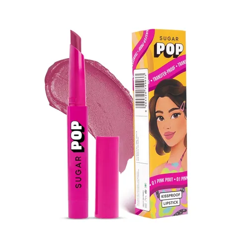 Image of SUGAR POP Kissproof Satin Lipstick 01 Pink Pout