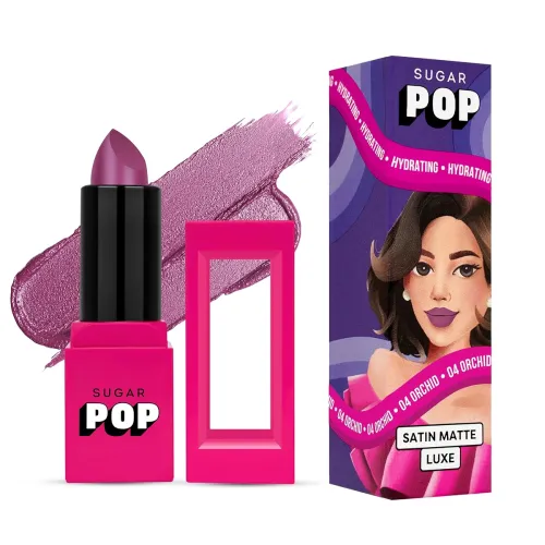 Image of SUGAR POP Satin Matte Luxe Lipstick 04 Orchid (3g)